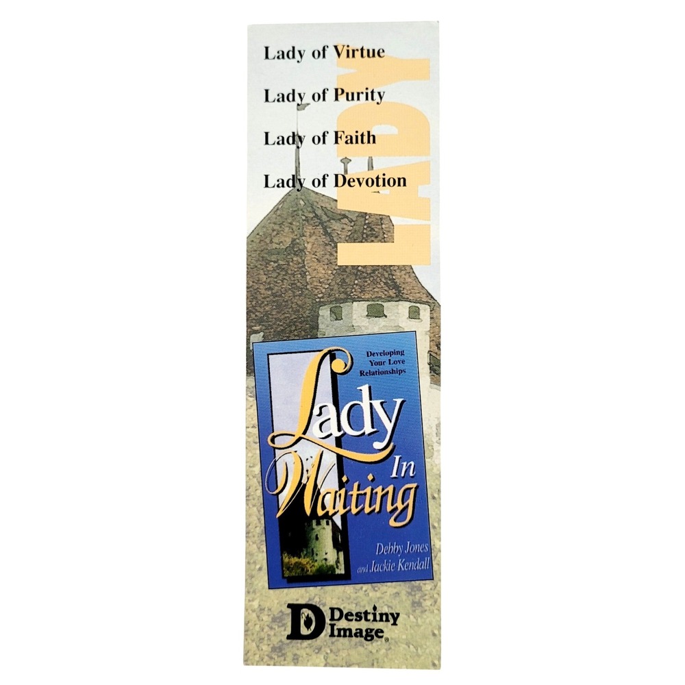 Vintage 2005 Lady in Waiting paper Bookmark purity book promotion- Destiny Image